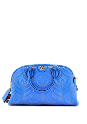 Gucci Pre-Owned x adidas Duffle Bag Quilted Leather Medium travel bag - Blue