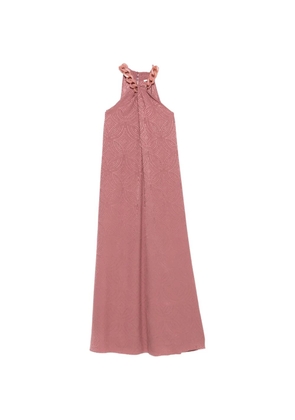 JOSEPH Parc chain-detail maxi dress - Pink