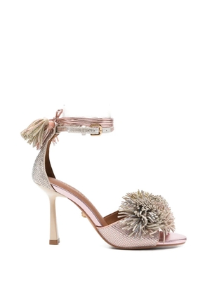 Kurt Geiger London pom-pom leather sandals - Pink