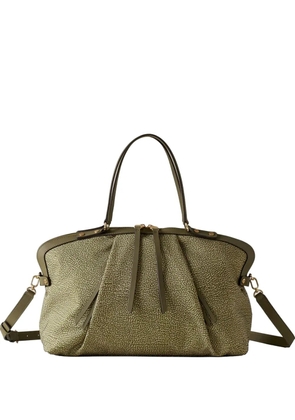 Borbonese medium Frame tote bag - Green