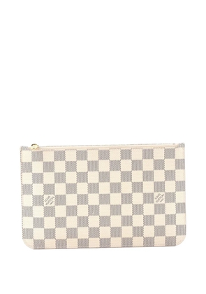 Louis Vuitton Pre-Owned Neverfull Pochette Damier Large pouch - White