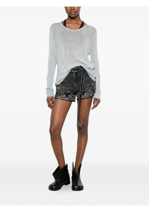 Avant Toi V-neck sweater - Blue