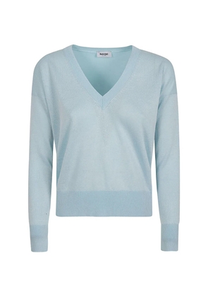 Base Milano V-neck sweater - Blue