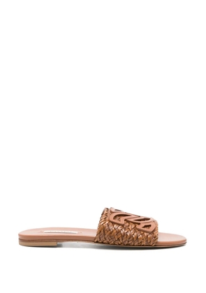 Casadei braided sandals - Brown