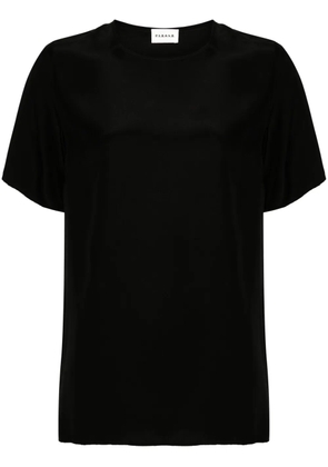 P.A.R.O.S.H. silk short-sleeved blouse - Black