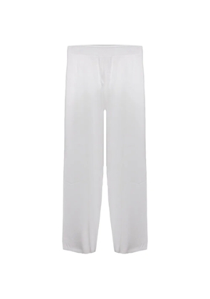 Kangra elasticated-waist trousers - White
