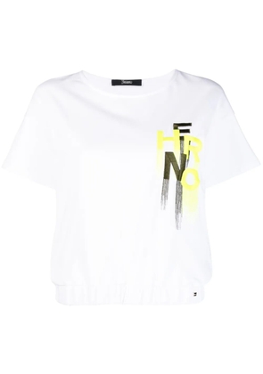 Herno embroidered-logo T-shirt - White