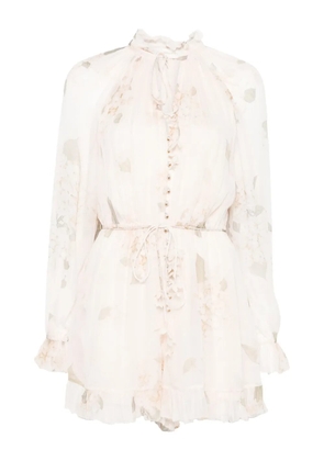 ZIMMERMANN floral-print playsuit - Pink