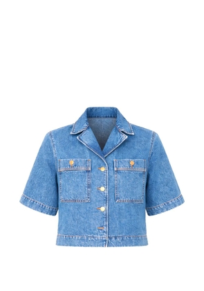 Officine Generale Enna pocket-details denim shirt - Blue