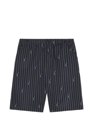 Lacoste crocodile-print shorts - Blue