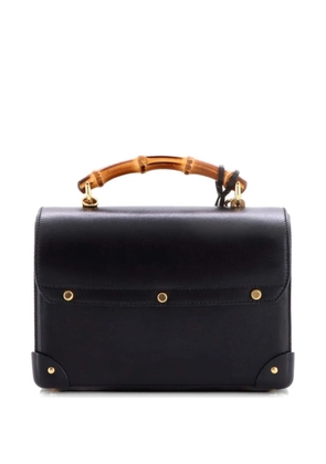 Gucci Pre-Owned Padlock Bamboo Leather Small shoulder bag - Black