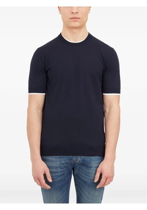 Paolo Pecora contrast-trim T-shirt - Blue