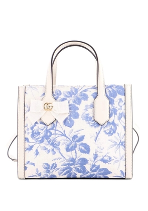 Gucci Pre-Owned GG Ribbon Printed Linen Small tote bag - Multicolour