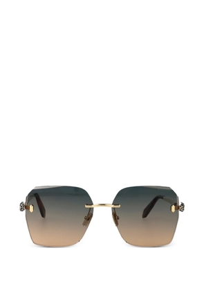 Bvlgari Serpenti Forever square-frame sunglasses - Gold