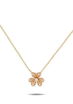 Van Cleef & Arpels Arpels Trivole flower-pendant necklace - Pink