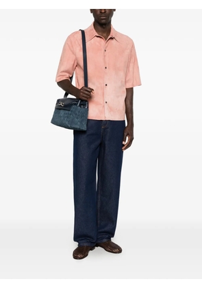Salvatore Santoro button suede shirt - Pink