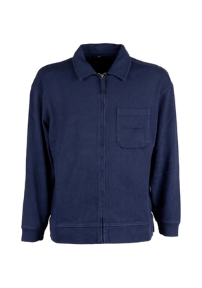 C.P. Company ziped chest-pocket cotton shirt - Blue