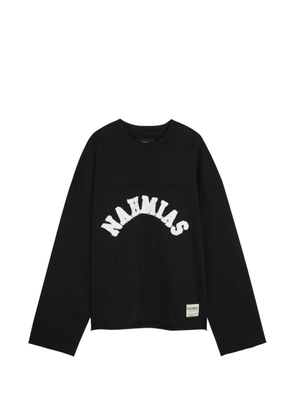 Nahmias Varsity logo-appliquéd cotton T-shirt - Black
