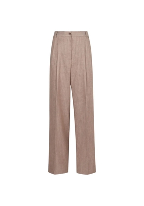 Herno pinstriped trousers - Neutrals