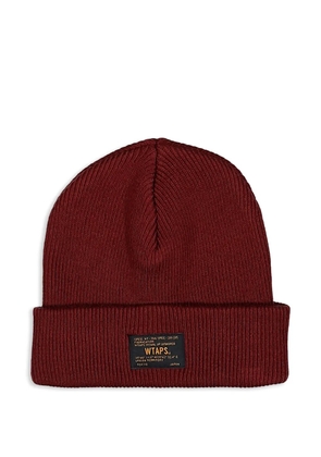 WTAPS FGZ ribbed beanie hat - Red