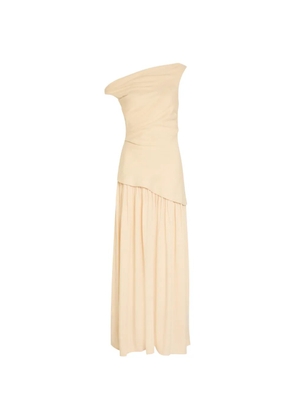 Faithfull the Brand Roma one-shoulder maxi dress - Neutrals