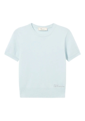 Blumarine short-sleeve sweater - Blue