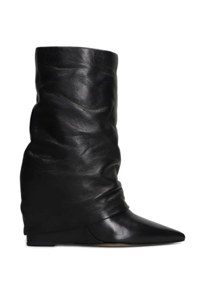 The Seller pointed-toe wedge boots - Black