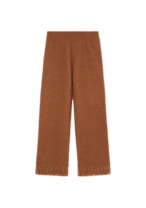 Alanui fringed-detail trousers - Brown