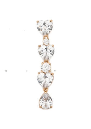 Self-Portrait heart drop earrings - Gold