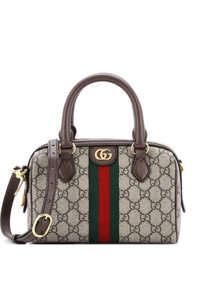 Gucci Pre-Owned Ophidia Convertible Boston Bag GG Coated Canvas Mini satchel - Brown
