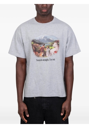 CARNE BOLLENTE Sounds Straight, I'm Out T-shirt - Grey