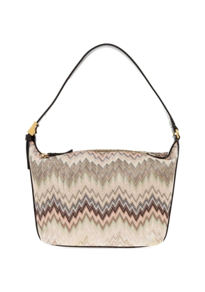 Missoni zigzag-pattern zipped tote bag - Neutrals