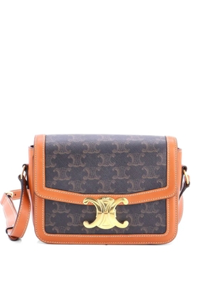 Celine Pre-Owned Triomphe Triomphe Coated Canvas Teen shoulder bag - Brown