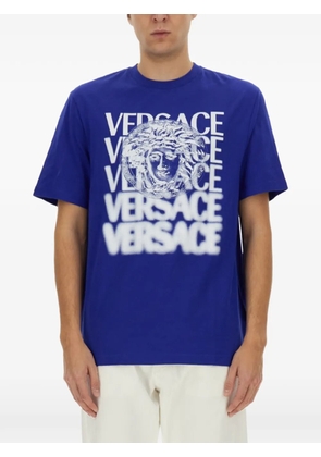 Versace logo graphic T-shirt - Blue