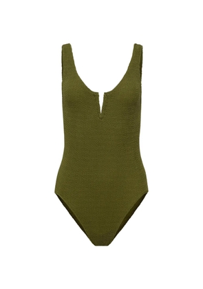 Sorbet Island Ava V-neck swimsuit - Green
