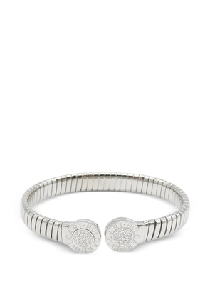 Bvlgari Pre-Owned Tubogas diamond bracelet - Silver