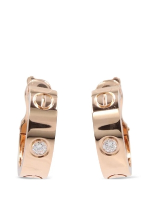 Cartier 2010s Love hoop diamond earrings - Pink