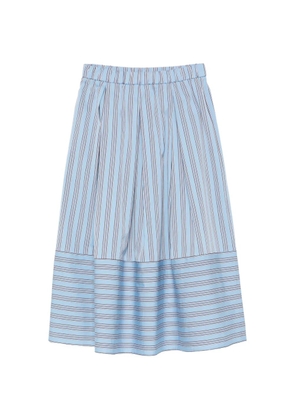 Antonelli Ibiza striped midi skirt - Blue