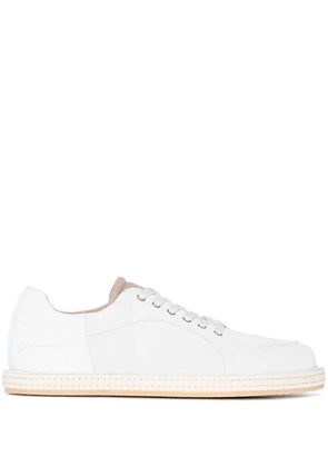 Jacquemus Blé panelled lace-up sneakers - White