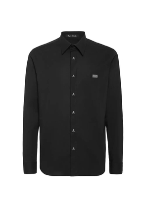 Philipp Plein Sugar Daddy skull-button shirt - Black