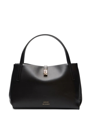LouLou de Saison Cary leather tote bag - Black