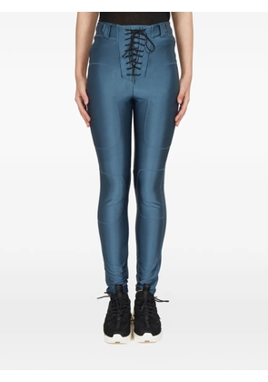 BEN TAVERNITI lace-up leggings - Blue