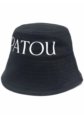 Patou logo-print bucket hat - Black