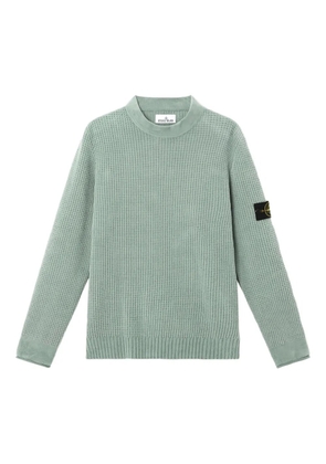 Stone Island waffle-knit cotton sweater - Green