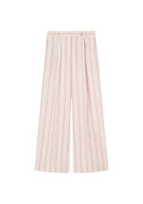 Fedeli Carlo striped trousers - White