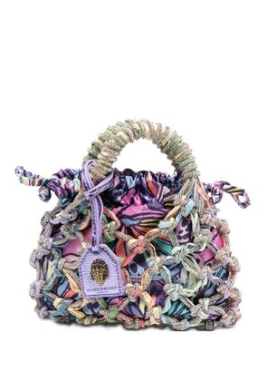 Kurt Geiger London crystal-embellished tote bag - Purple