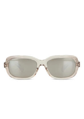 Moncler Eyewear Suntrap rectangle-frame sunglasses - Neutrals