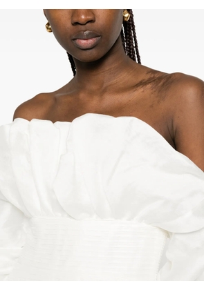 Aje Maxima puffed sleeve mini dress - White