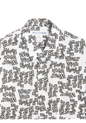 Comme Des Garçons Shirt printed woven shirt - White