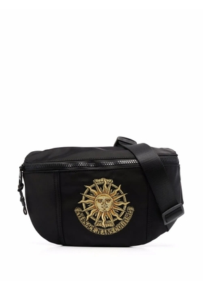 Versace Jeans Couture logo-embroidered belt bag - Black